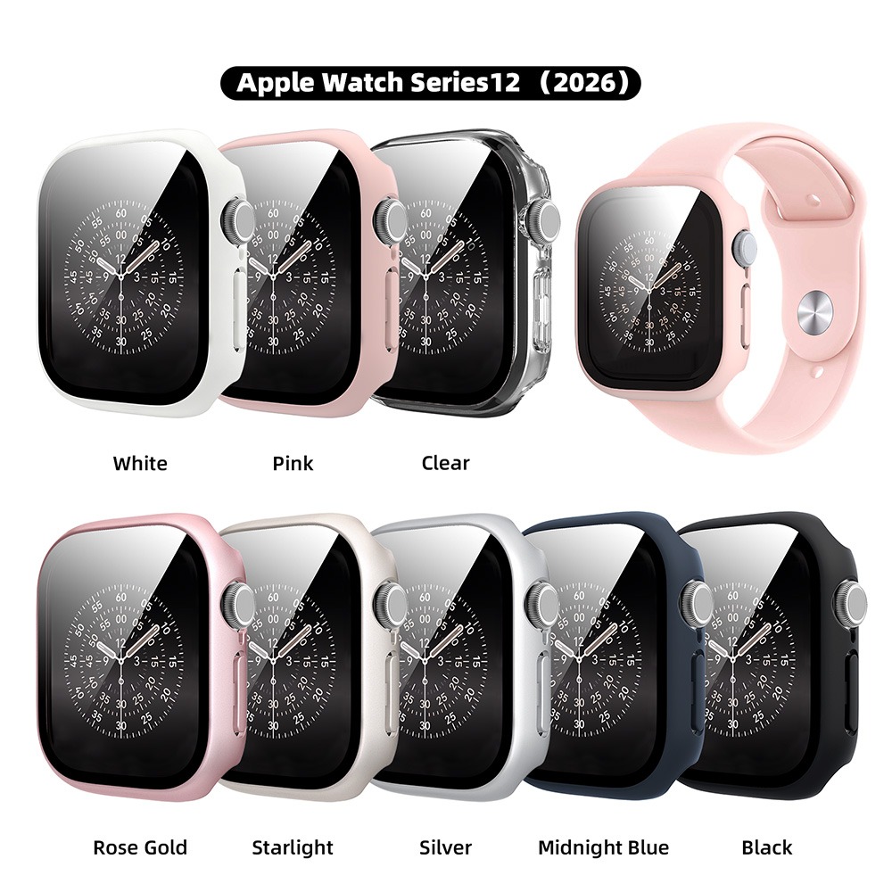 Tempered Glass+Cover For Apple - Apple Smartwatch Accessories ulasan dan harga