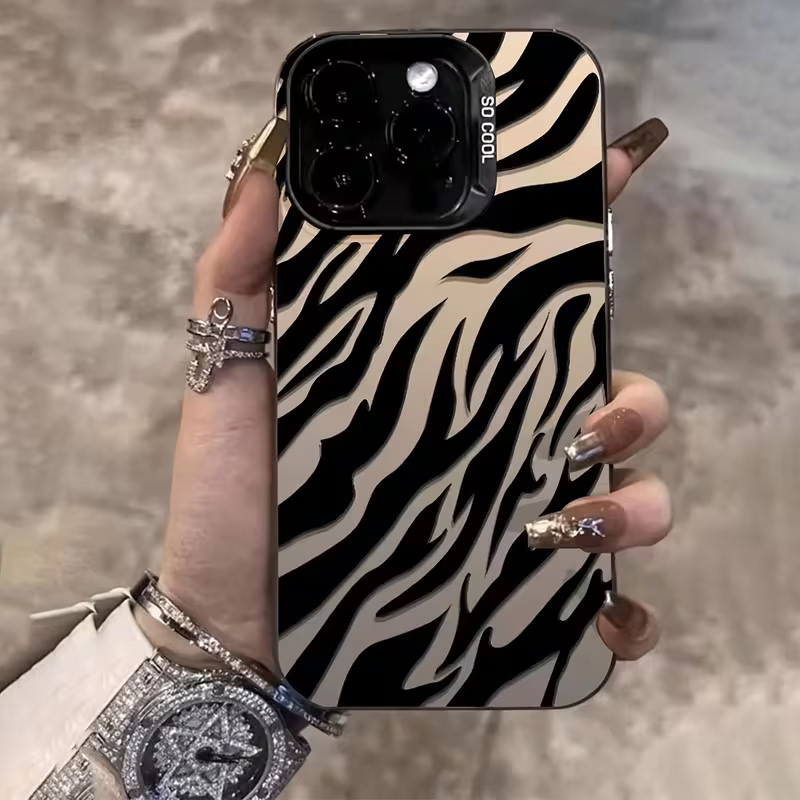 Zebra Pattern Black Advanced I - Apple Iphone 16 ulasan dan harga