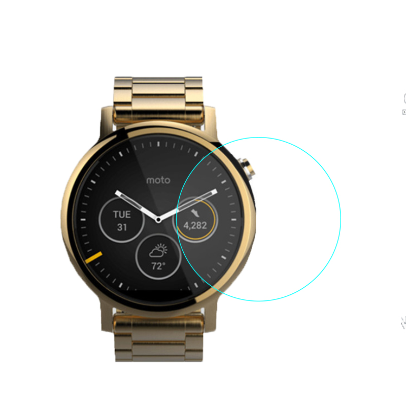 5Pcs Tempered Glass Protective - Motorola Smartwatch Accessories ulasan dan harga