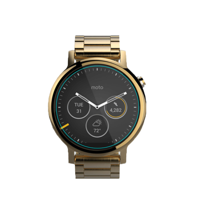 5Pcs Tempered Glass Protective - Motorola Smartwatch Accessories ulasan dan harga