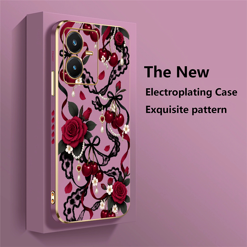 Rose Print Case For Vivo Y28 S - Vivo Y28 ulasan dan harga