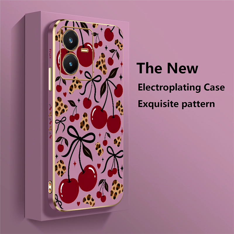 Print Cherry Case For Vivo V40 - Vivo V40 ulasan dan harga