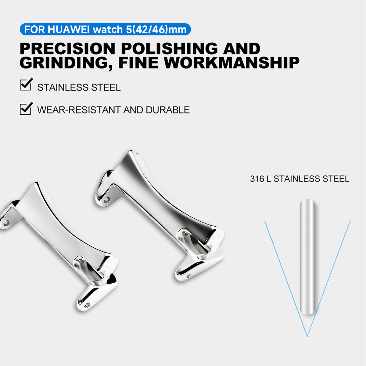 2pcs Adapter for Huawei Watch  - Watch Band Connector ulasan dan harga