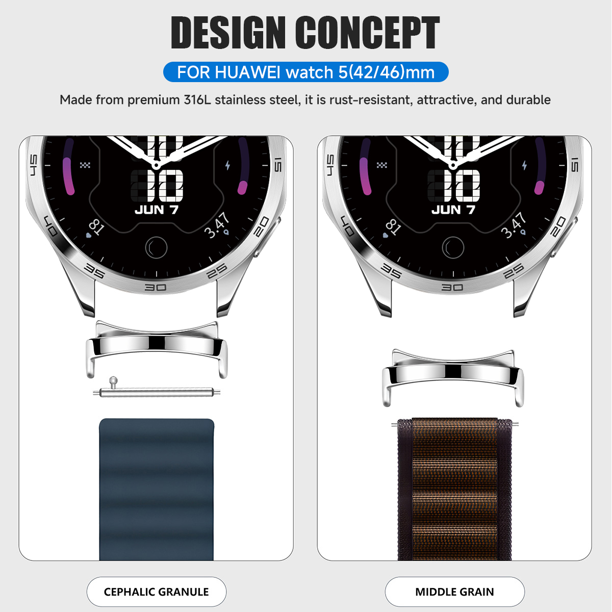 2pcs Adapter for Huawei Watch  - Watch Band Connector ulasan dan harga